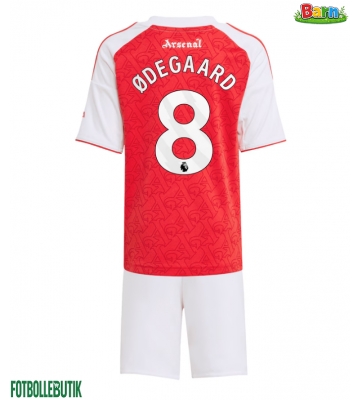 Arsenal Martin Odegaard #8 Hemmaställ Barn 2025-26 Kortärmad (+ Korta byxor)